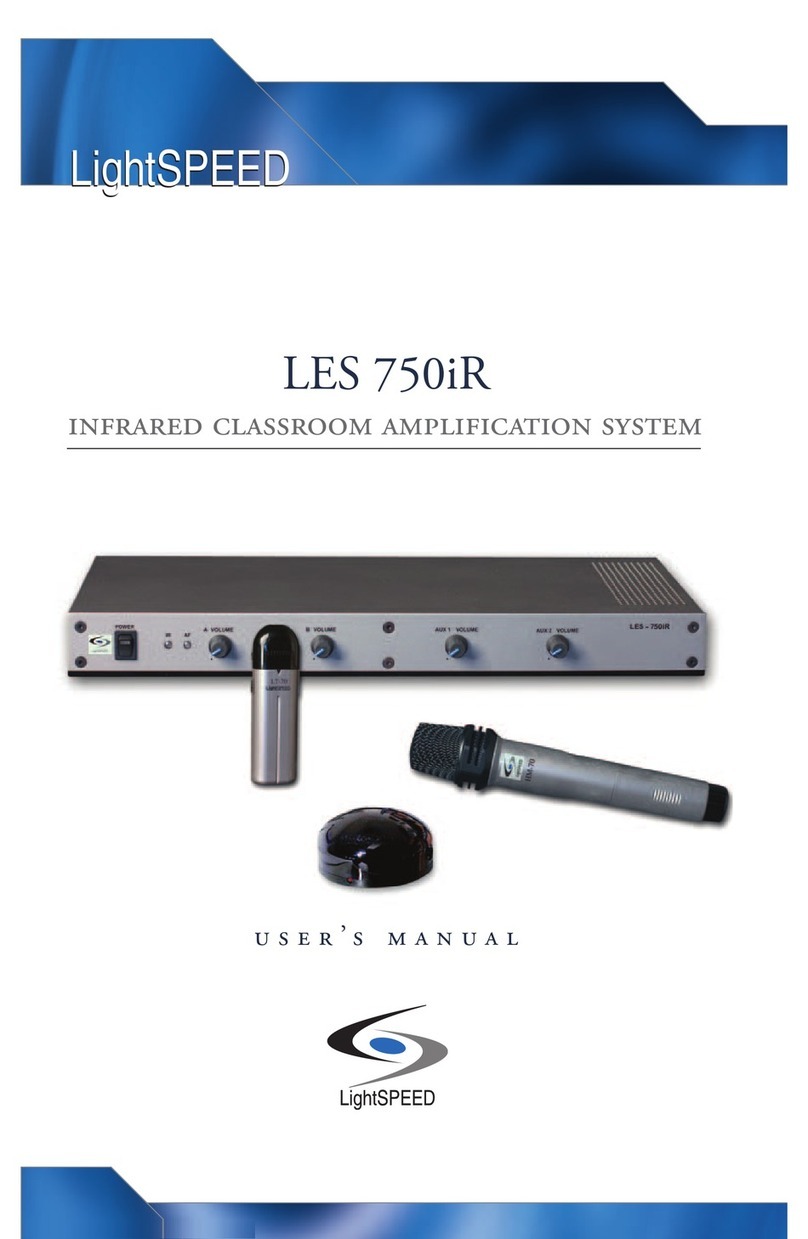 Lightspeed LES 750iR user manual