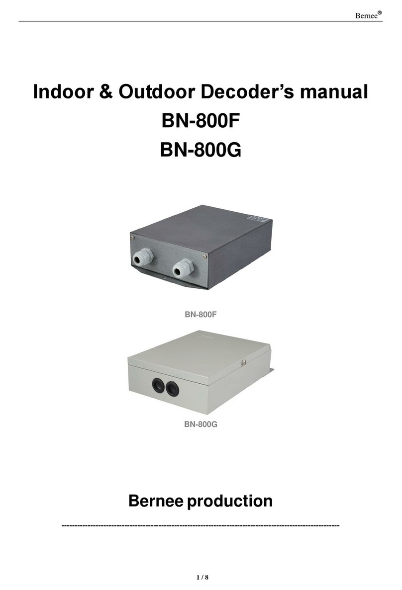 Bernee BN-800F manual