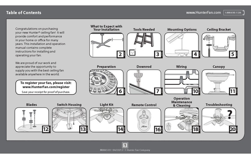 Hunter Hunter Ceiling Fan owner's manual