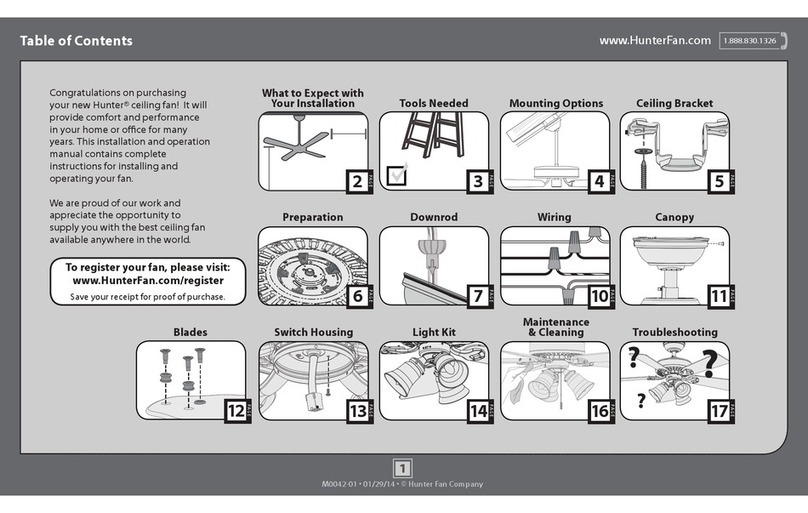 Hunter Hunter Ceiling Fan User manual