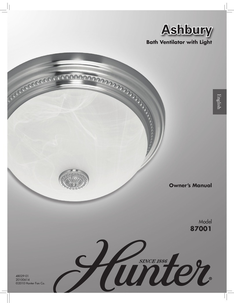 Hunter Ashbury 87001 User manual