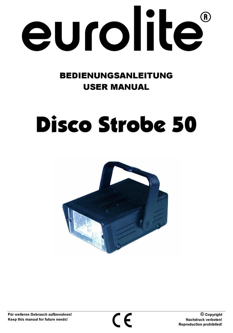 EuroLite Disco Strobe 50 user manual