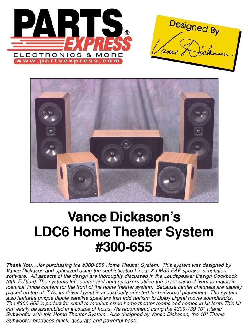 Parts Express LDC6 Assembly manual