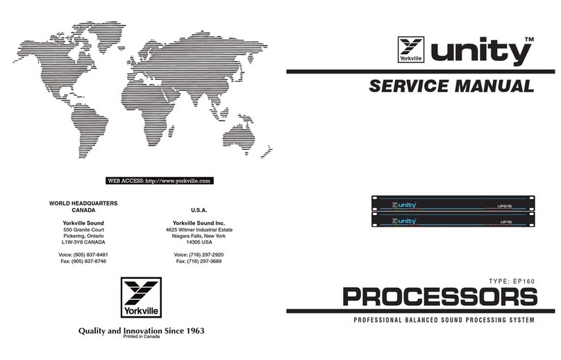 YORKVILLE Unity EP160 Service manual YORKVILLE Unity EP160 Service manual