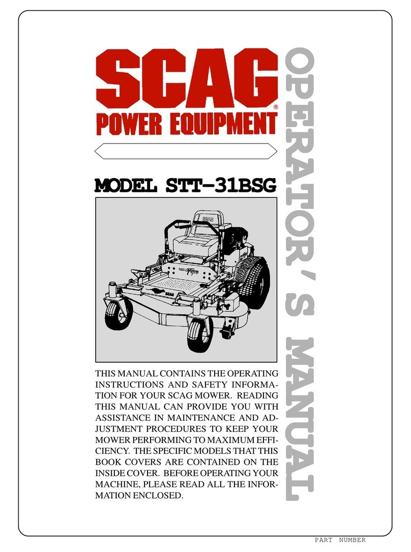 Scag Power Equipment STT-31BSG Operator's manual