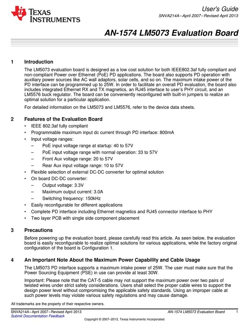 Texas Instruments AN-1574 LM5073 User manual