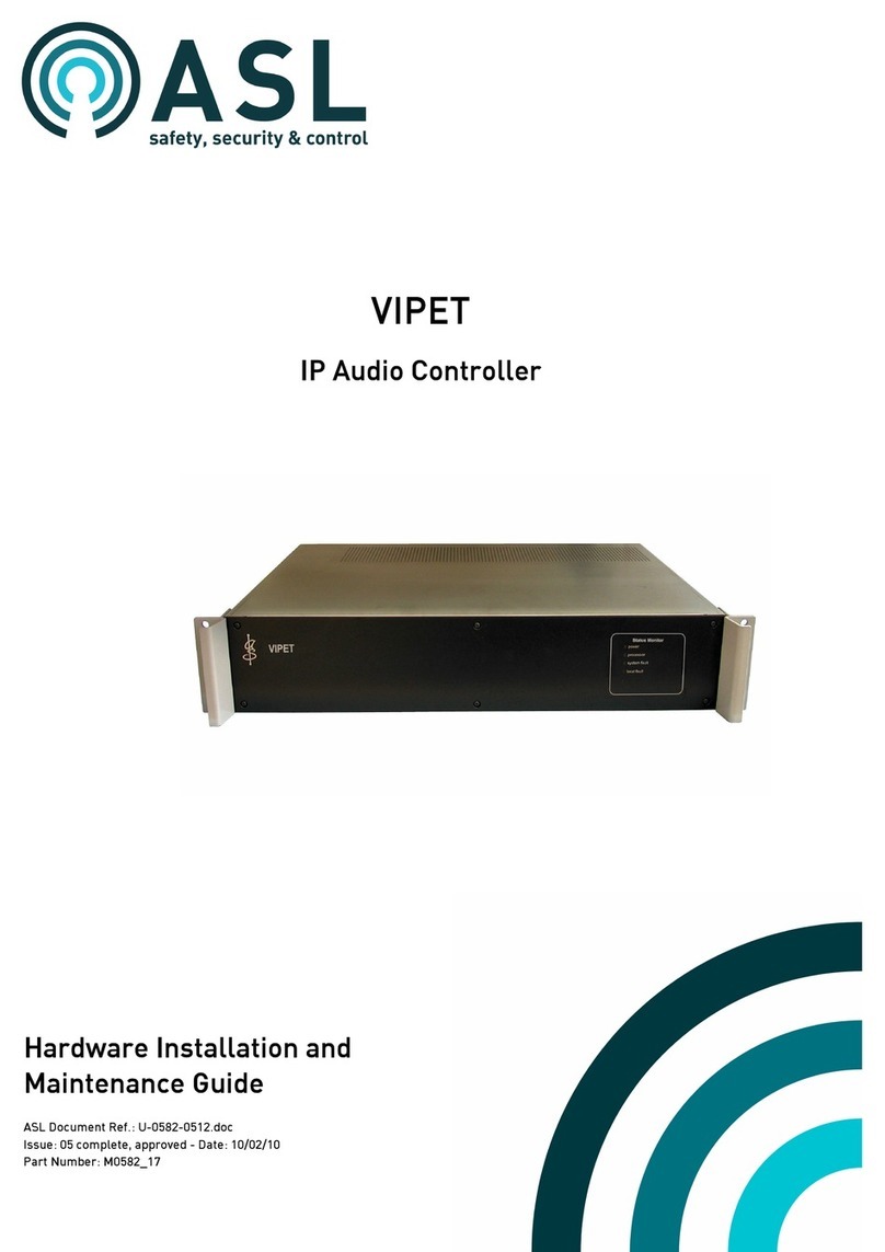 ASL INTERCOM VIPET Installation and maintenance guide
