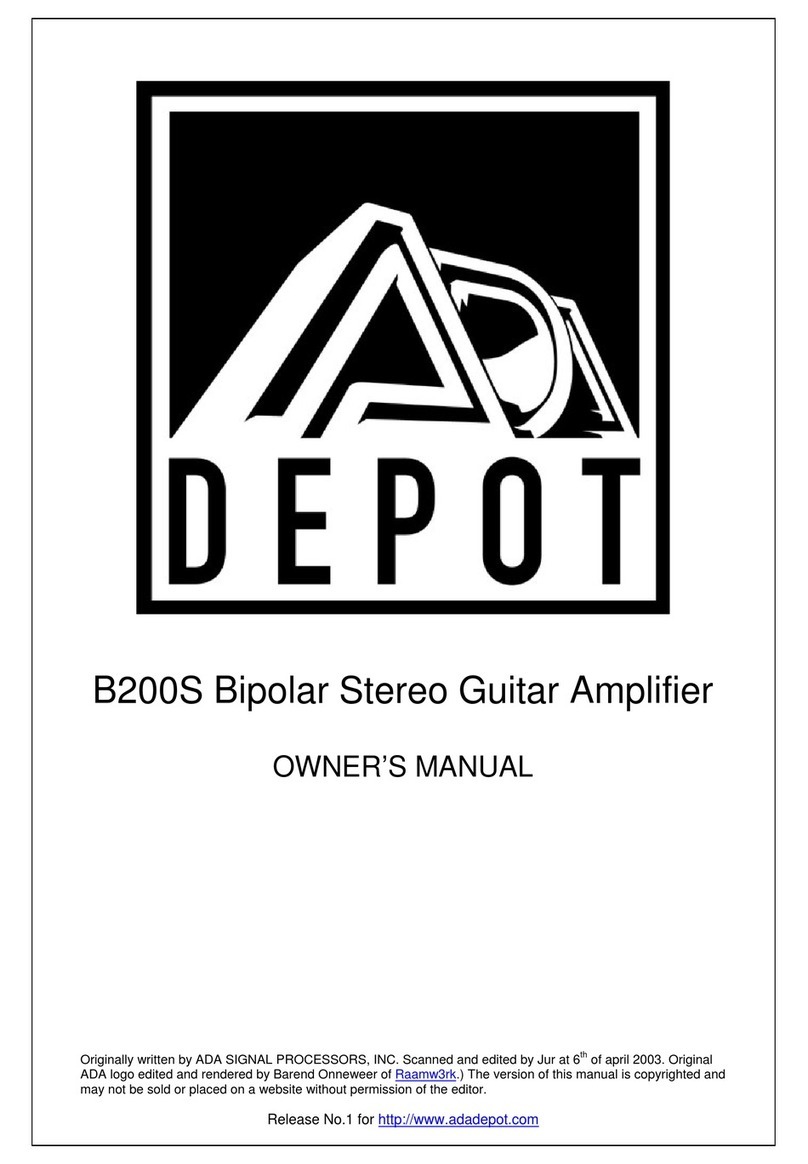 A/DA B200S User manual