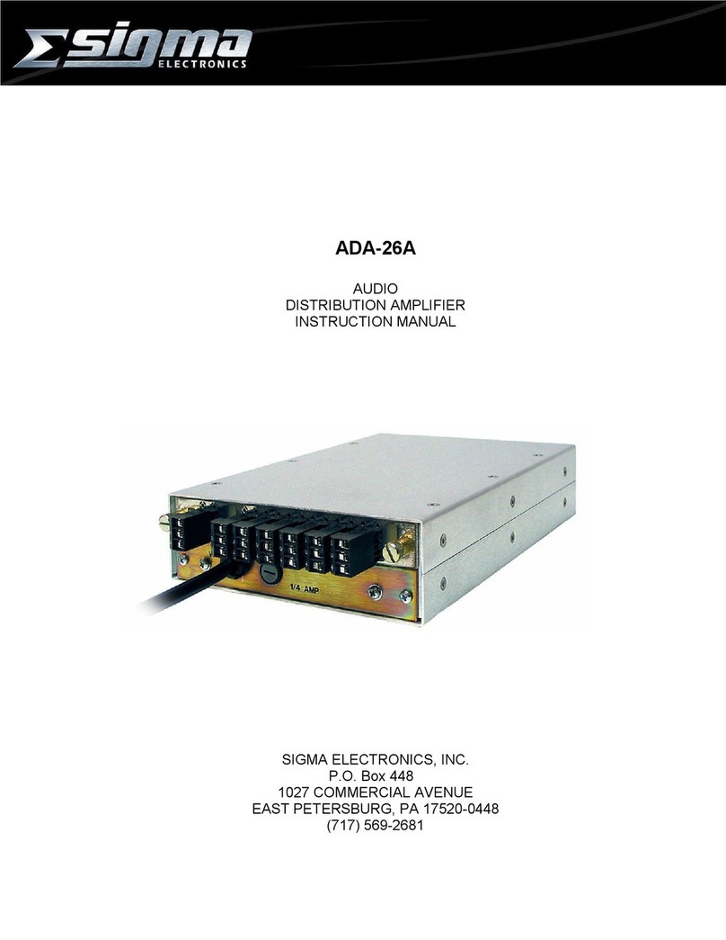 Sigma ADA-26A instruction manual