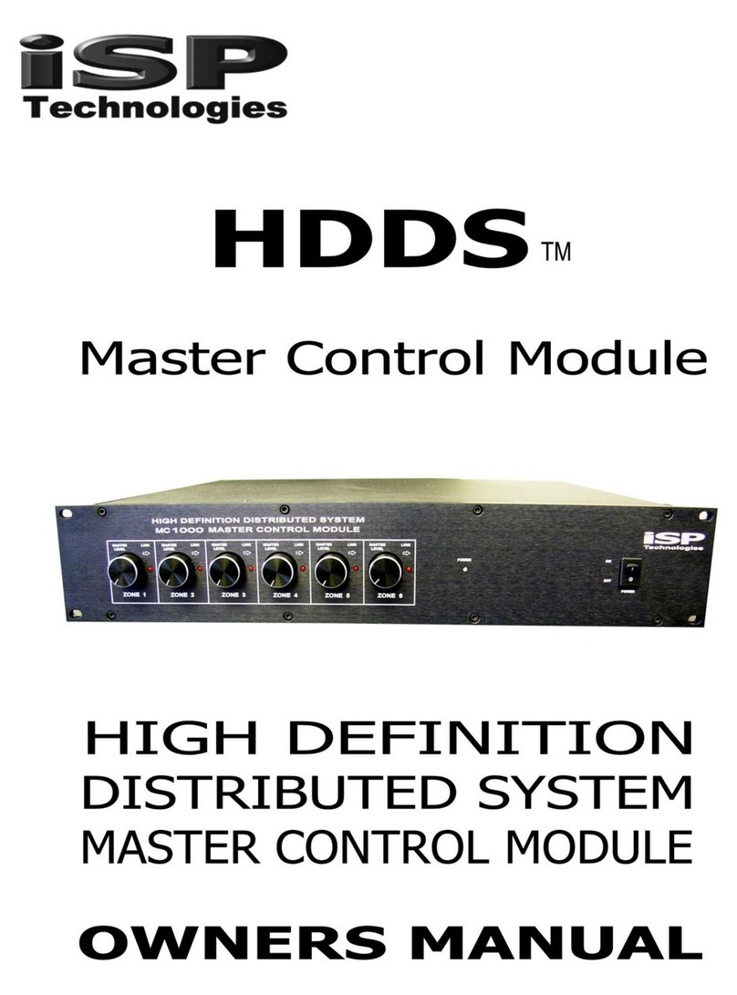 iSP Technologies HDDS owner's manual