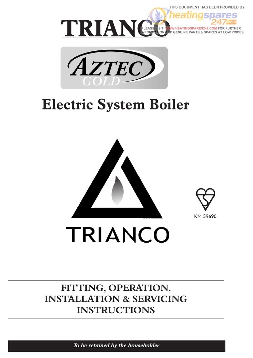 Trianco Aztec Gold Installation & opersting instructions