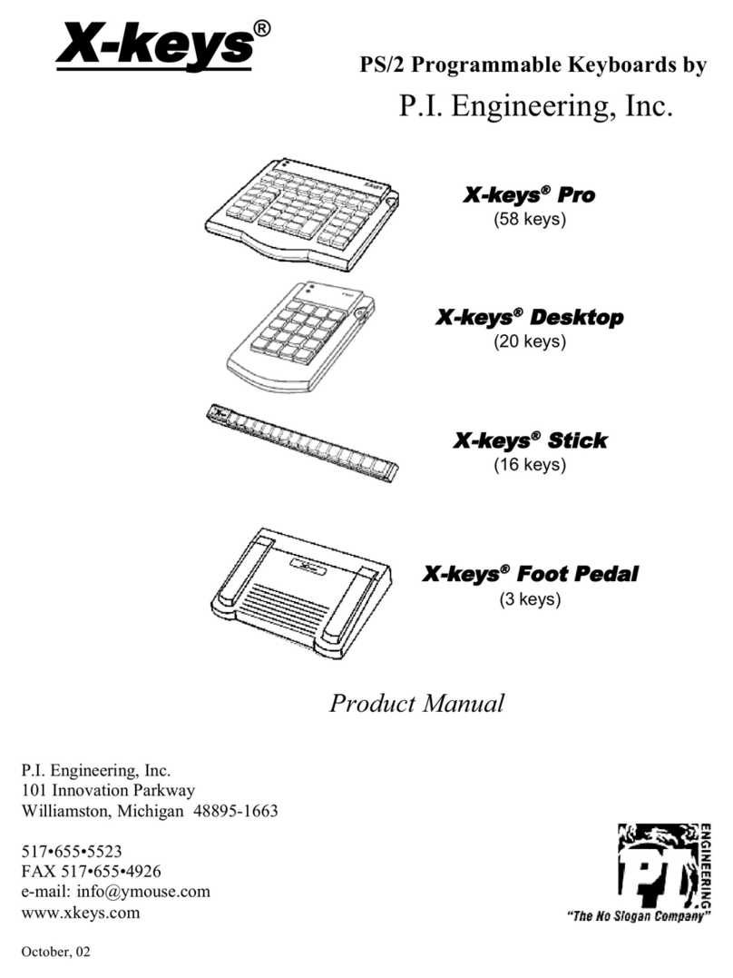 P.I. Engineering X-keys Pro product manual P.I. Engineering X-keys Pro product manual