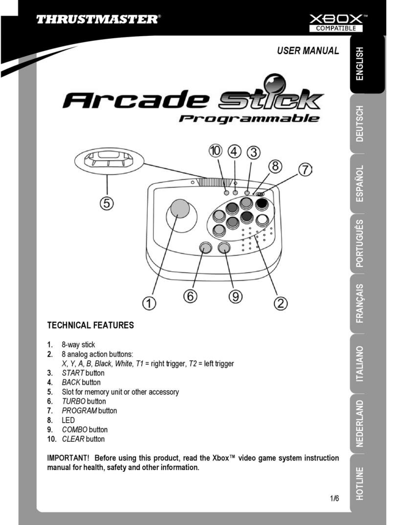 Thrustmaster Arcade Stick User manual