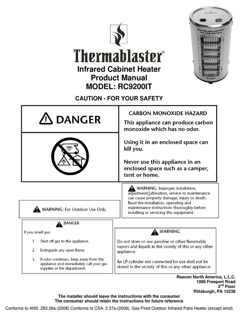 Thermablaster RC9200IT product manual
