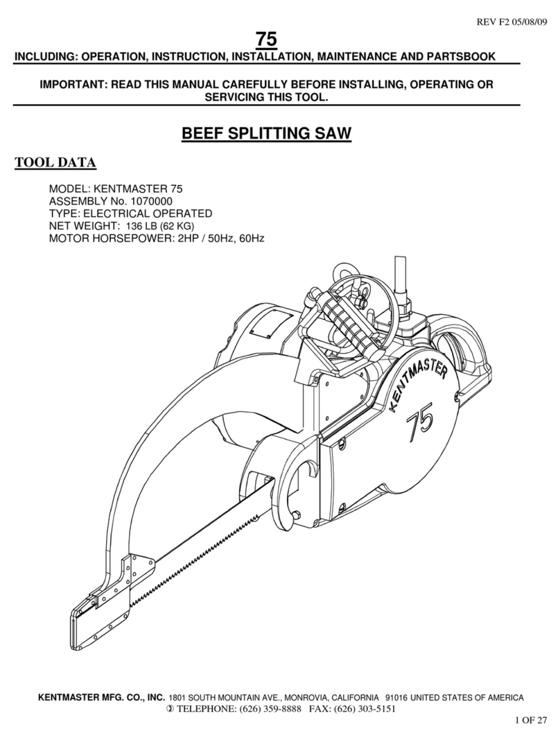 KENTMASTER 75 Operating and maintenance manual