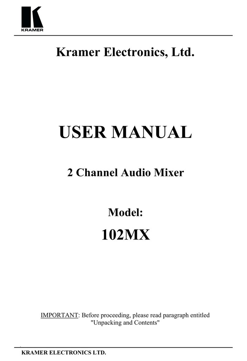 Kramer 102MX user manual