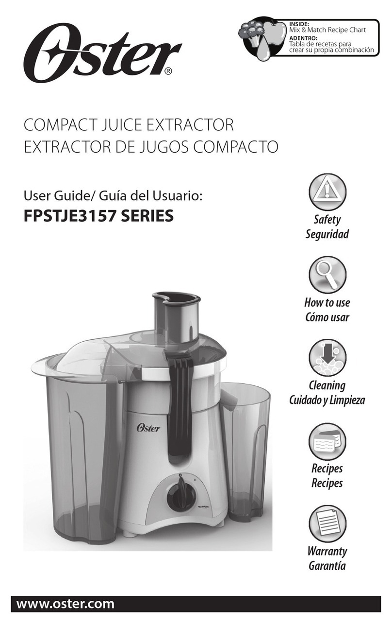 Oster FPSTJE3157 SERIES user guide