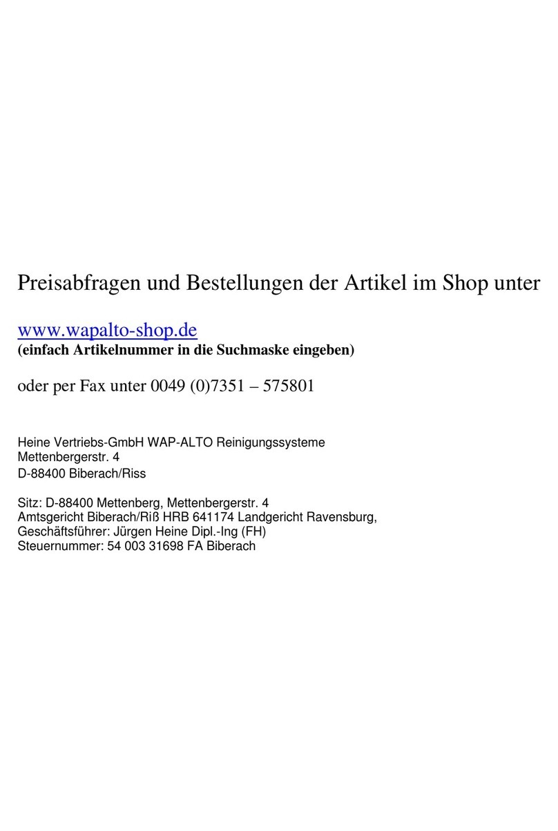 Alto 7760 Installation and operation manual