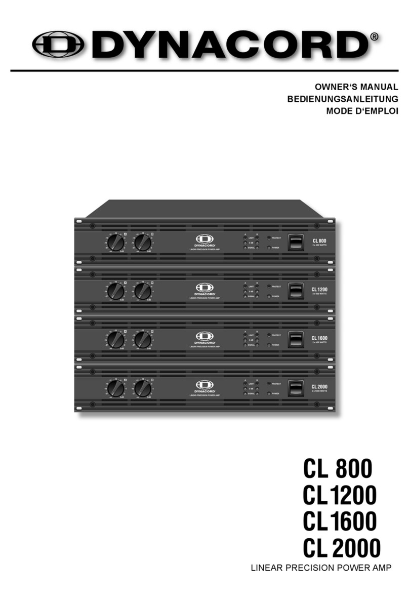 Dynacord CL 800 User manual