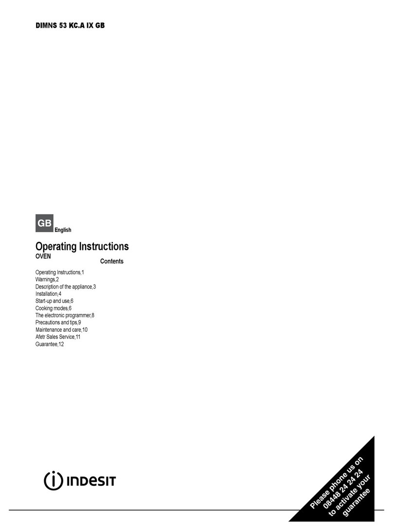 Indesit DIMNS 53 KC.A IX GB operating instructions