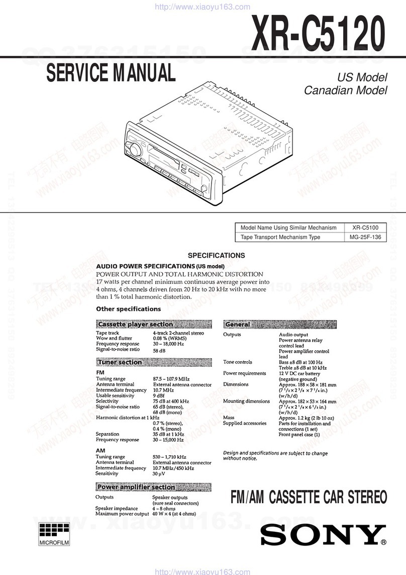 Sony FM/AM CASSETTE XR-C5120 User manual