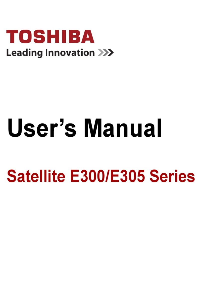 Toshiba Satellite E300 series User manual