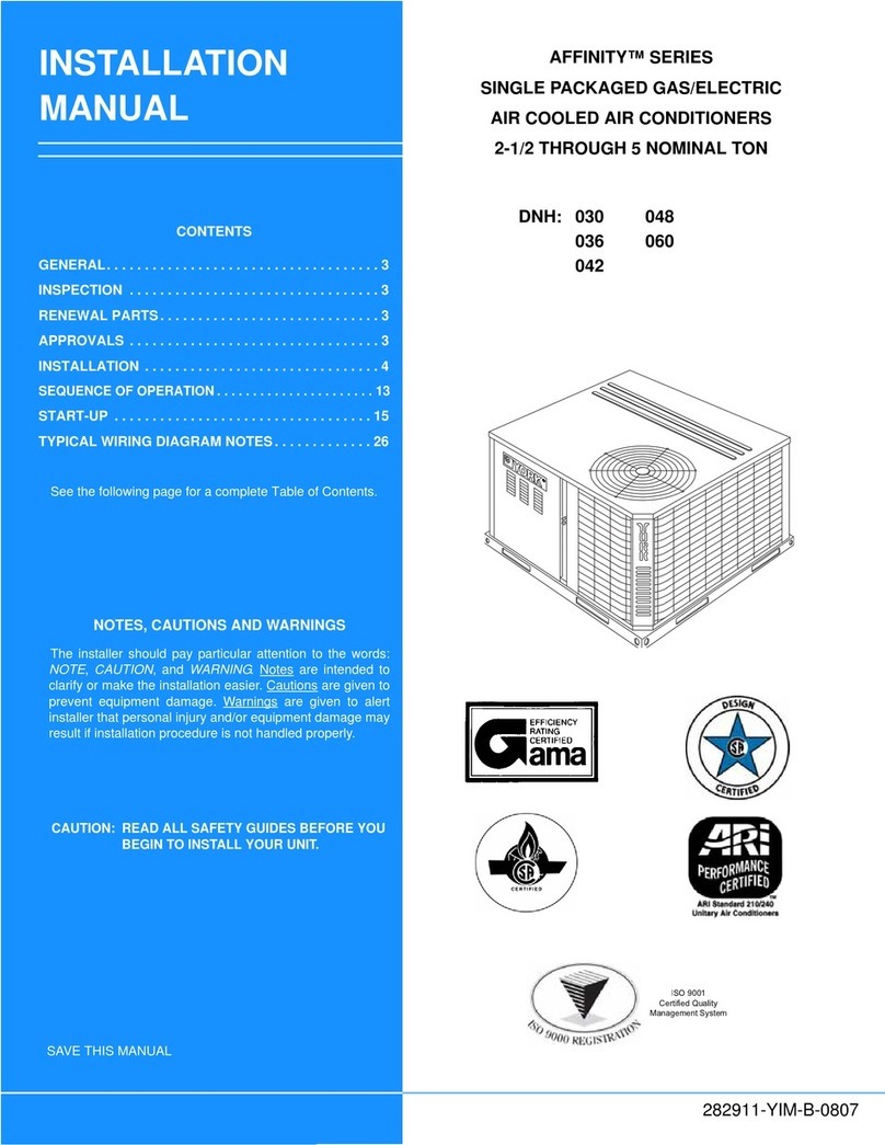 York DNH 030 User manual