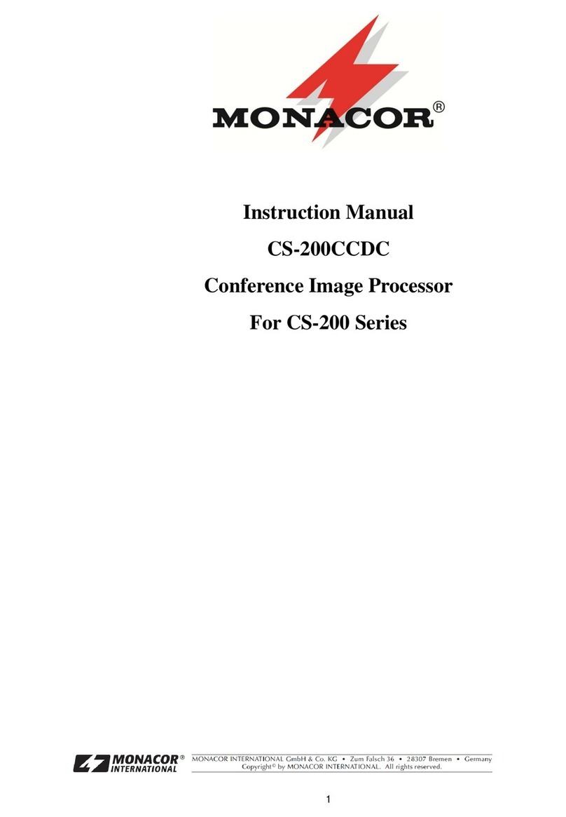 Monacor CS-200CCD instruction manual Monacor CS-200CCD instruction manual