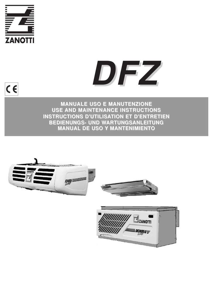 Zanotti DFZ Use and maintenance instructions