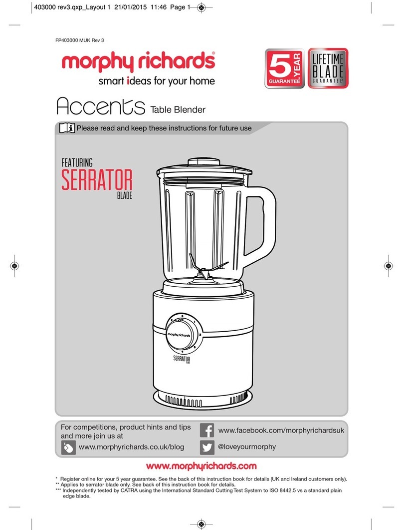 Morphy Richards Accents User manual