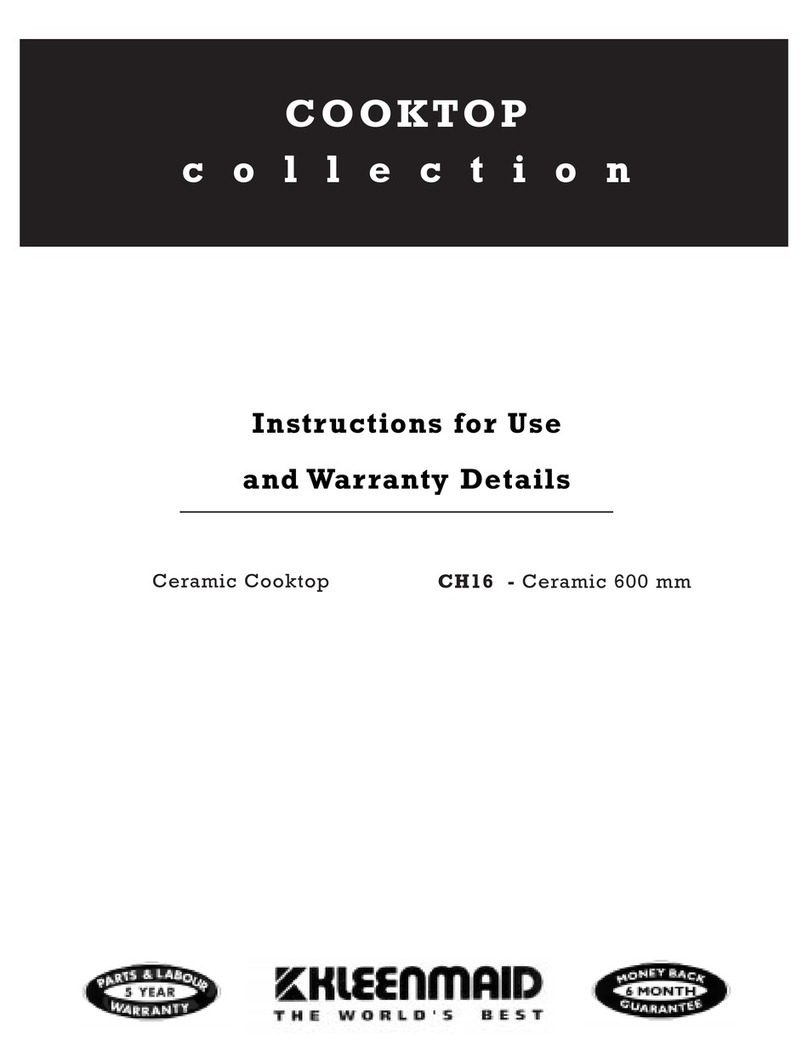 Kleenmaid CH16 Instructions for use