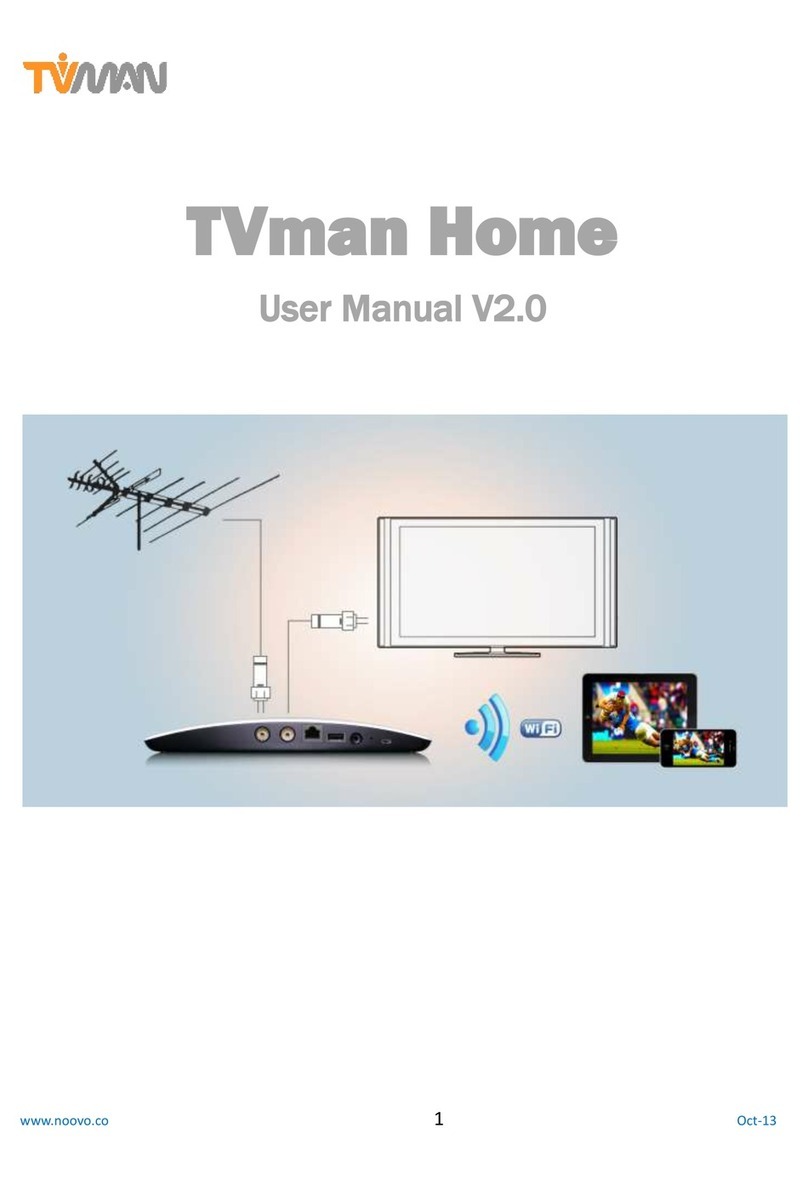 Noovo TVman Home user manual