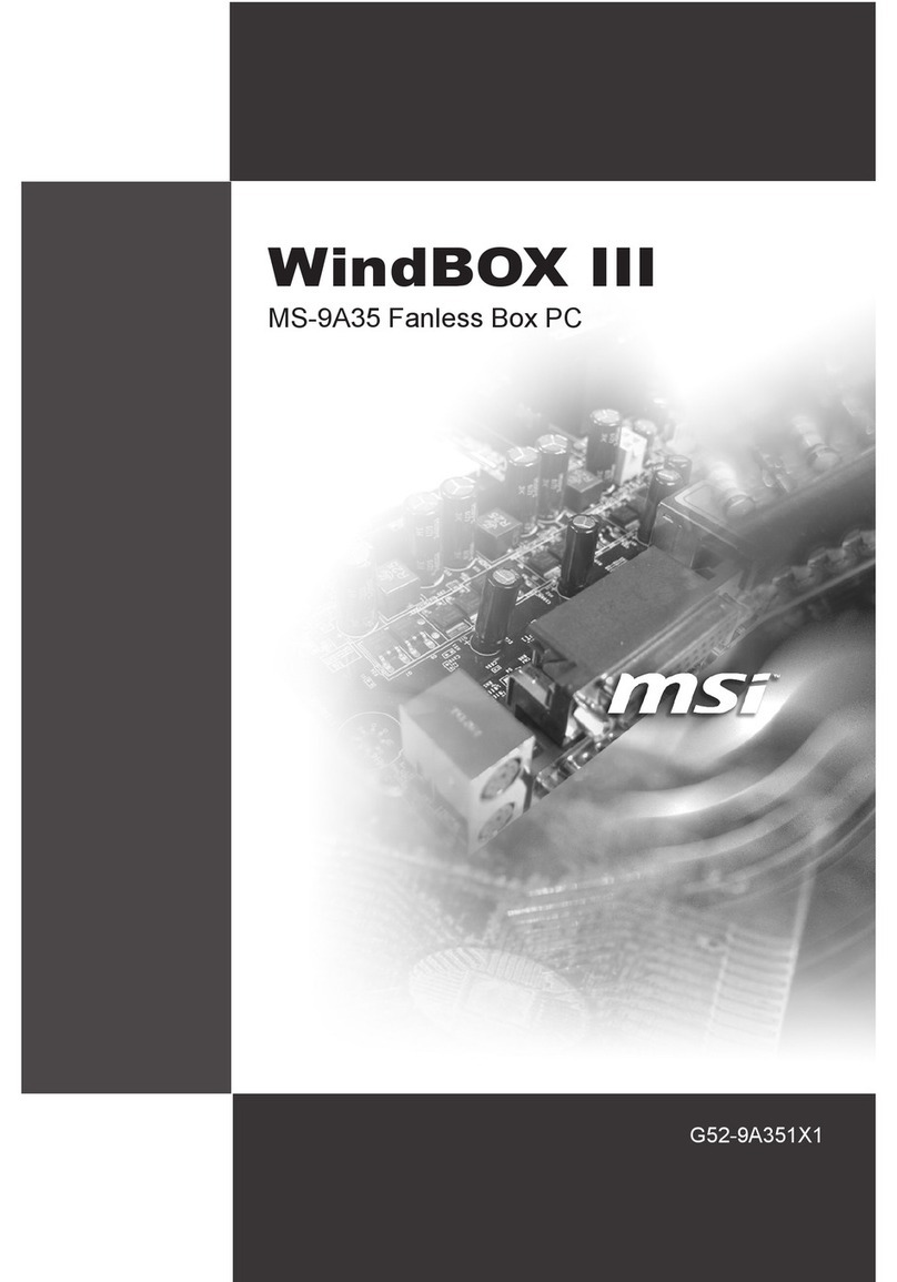 MSI WindBOX III MS-9A35 User manual