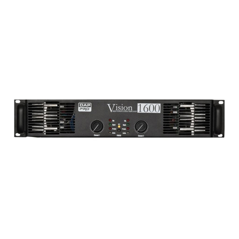 DAPAudio Vision 1600 ORDERCODE D4151 User manual