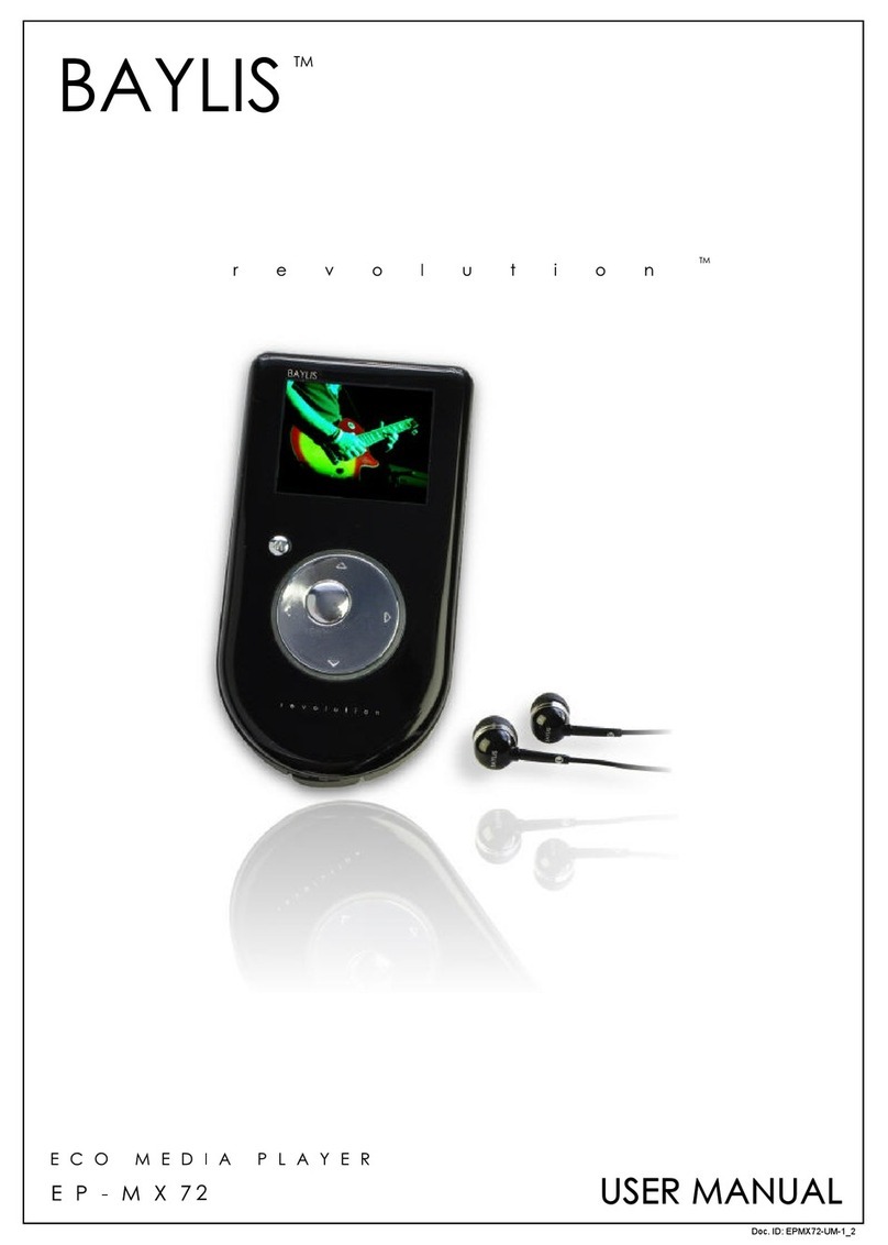 Baylis Revolution EP-MX72 User manual