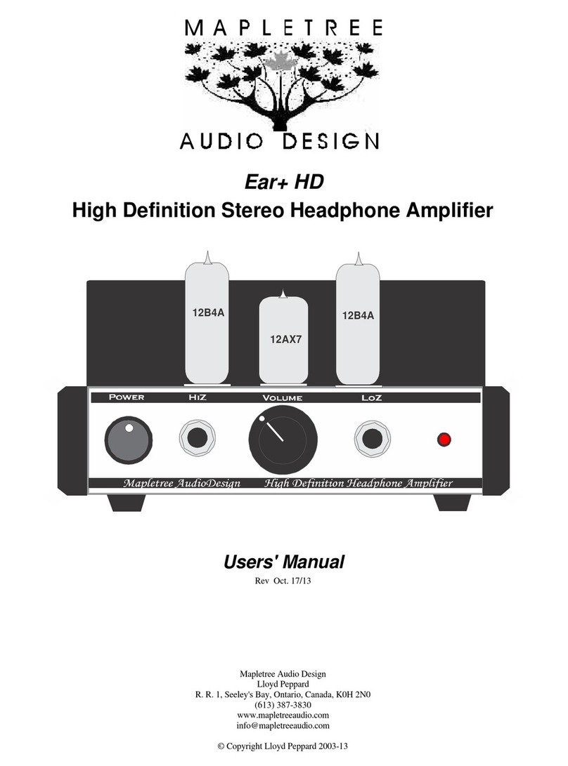 Audiodesign Ear+ HD User manual
