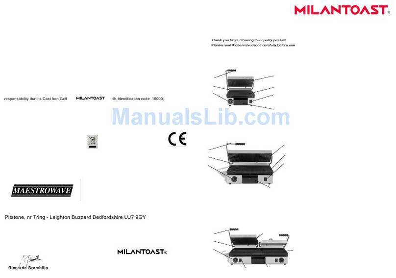 Milantoast 16000 Instructions for use