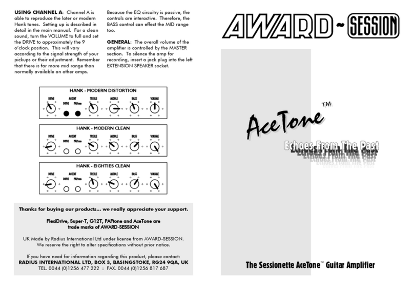 Award Session AceTone manual