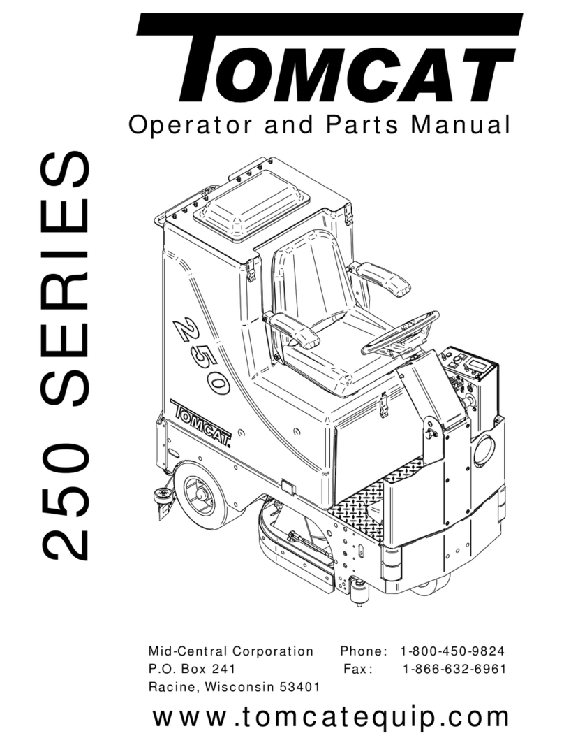 Tomcat 250 series Operator and parts manual