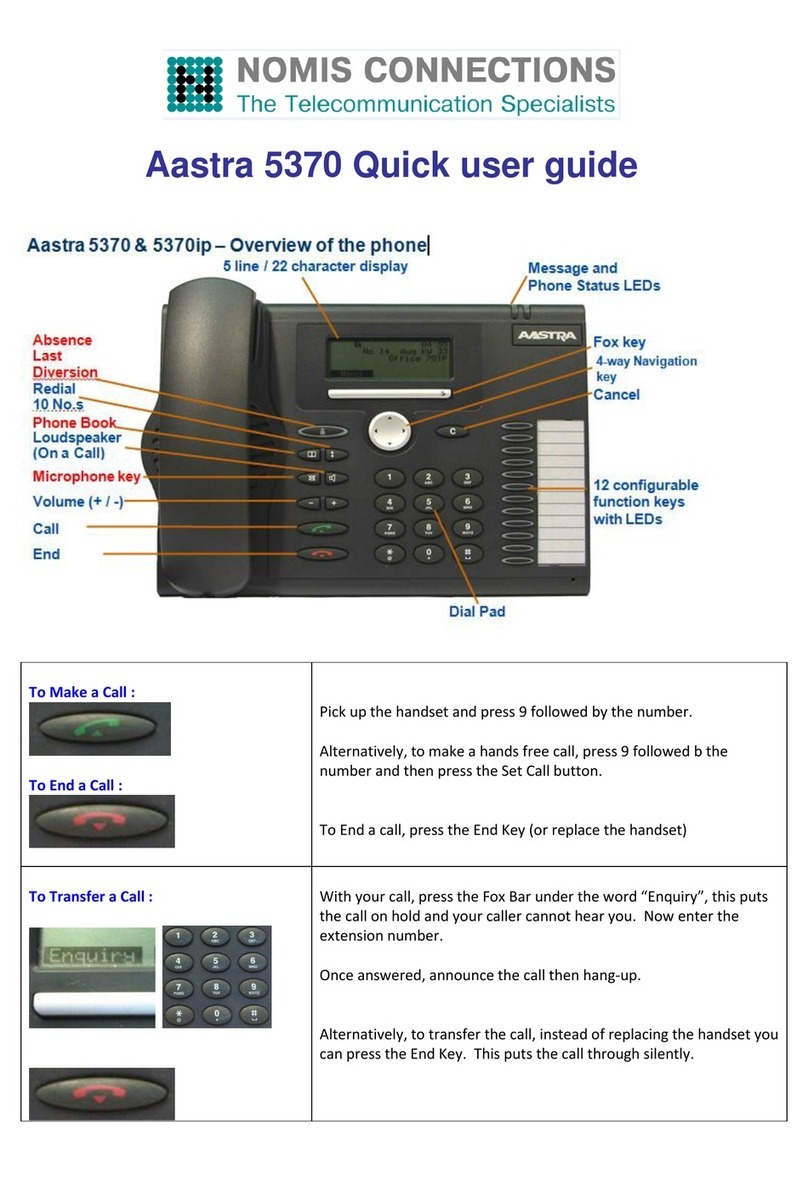 Aastra 5370 Instruction manual