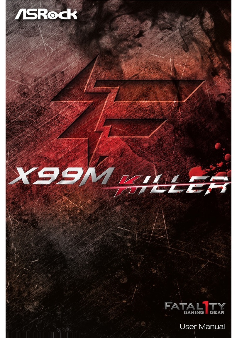 ASROCK Fatal1ty X99M Killer Series User manual ASROCK Fatal1ty X99M Killer Series User manual