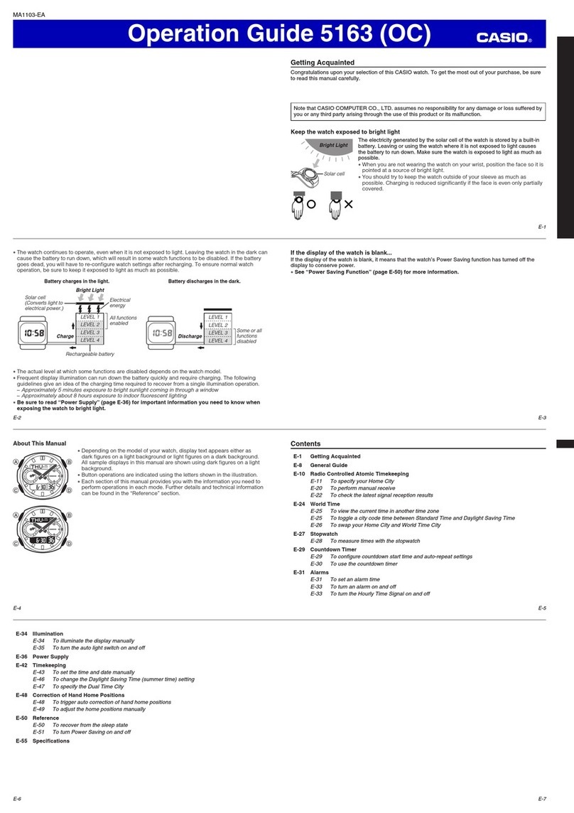 Casio 5163 (OC) Operation guide