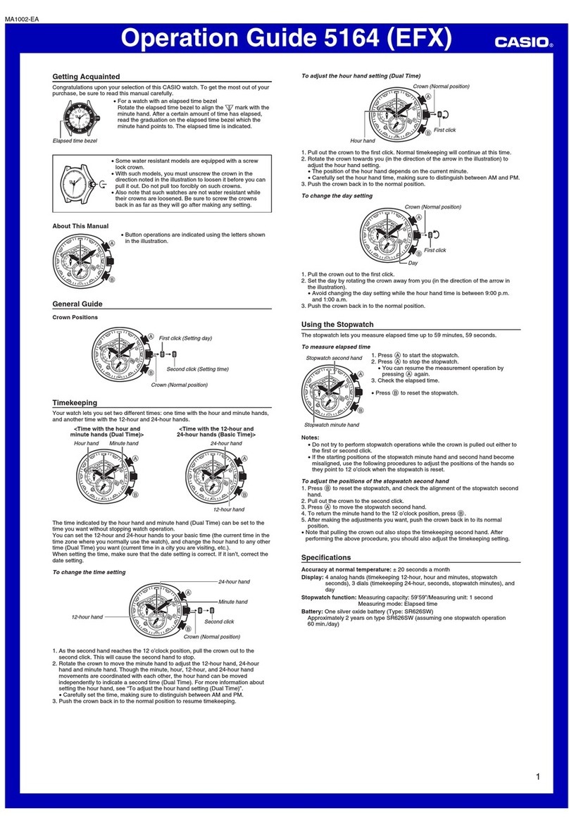 Casio 5164 (EFX) User manual Casio 5164 (EFX) User manual