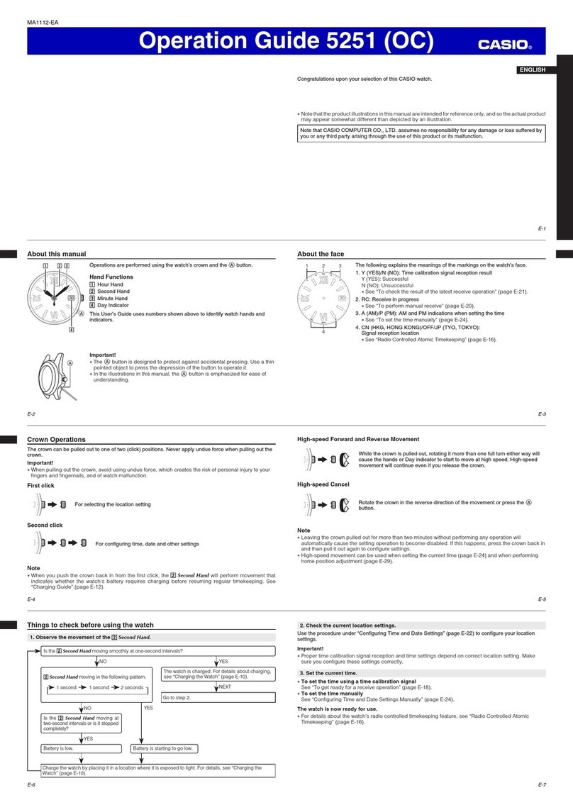 Casio 5251(OC) User manual