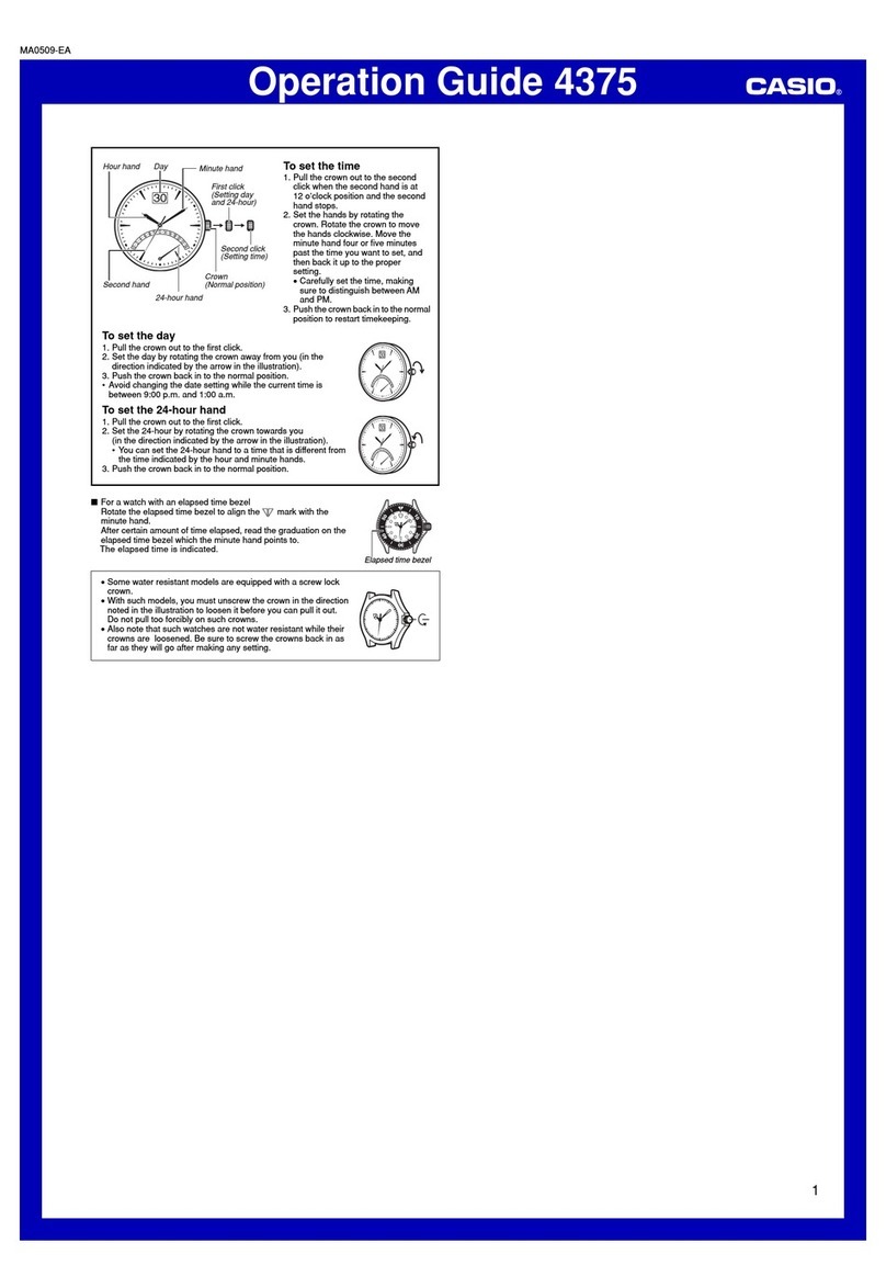 Casio 4375 User manual Casio 4375 User manual