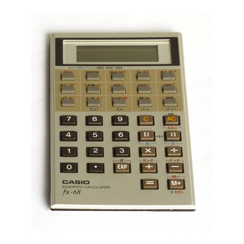 Casio fx-68 User manual Casio fx-68 User manual