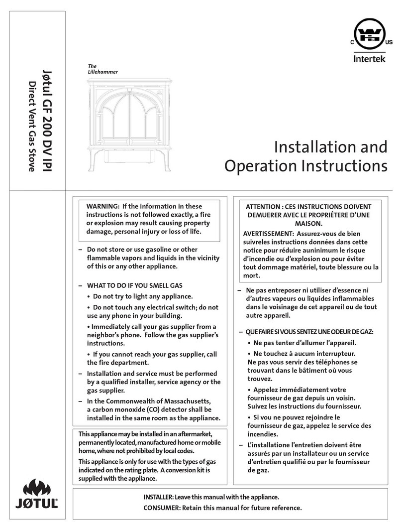 Intertek Jotul GF 200 DV IPI Lillehammer User manual