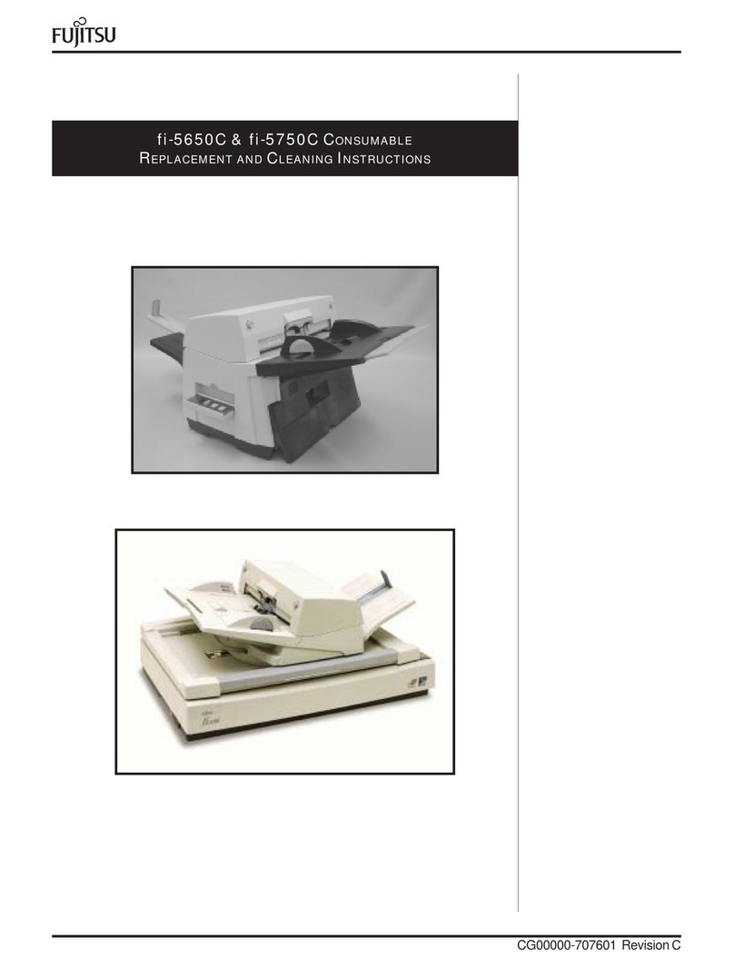 Fujitsu fi-5650C Consumable replacement and cleaning instructions