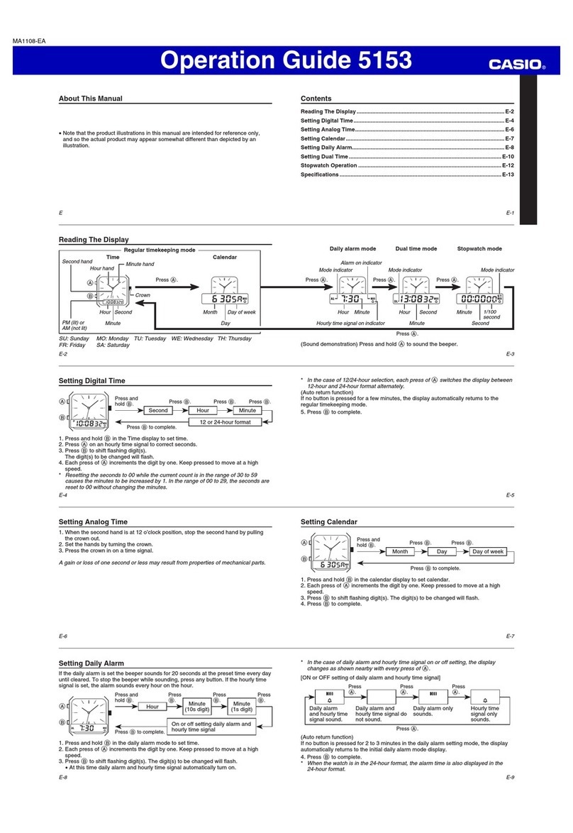 Casio 5153 User manual Casio 5153 User manual