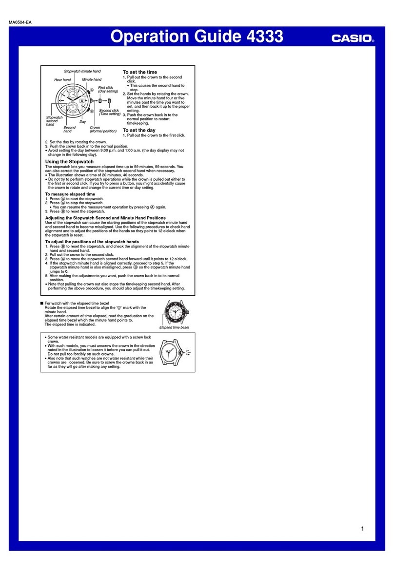 Casio 4333 User manual